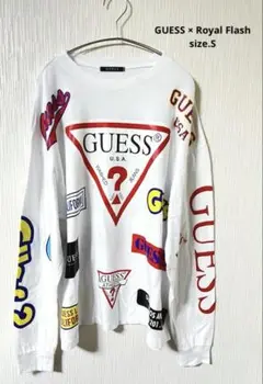 GUESS × Royal Flash　【別注】 コラボ ロングスリーブＴシャツ
