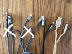 Lightningケーブル 2本セット(USB,Type-C)