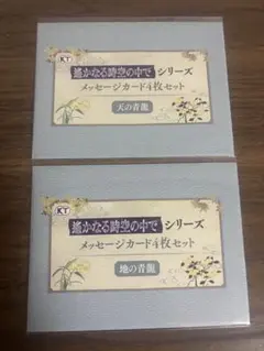 遙かなる時空の中で 25周年くじ メッセージカード 天の青龍 地の青龍