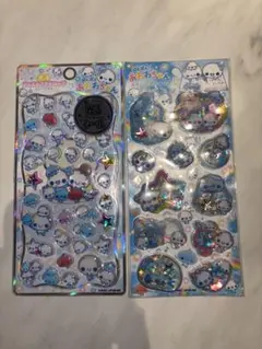 新品　あわわちゃんプチドロップステッカー　ジュエルプチドロップ