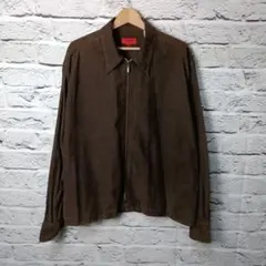 美品◆HUGO BOSS ヒューゴボス フルジップ ブルゾン ブラウンのサムネイル