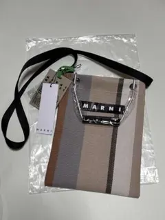 MARNI MARKET マルニマーケット　ストライプ　メッシュミニショルダーのサムネイル