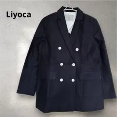 ✨美品✨Eluraエルーラ洗練された大人スタイル！金ボタンダブル紺ブレ 