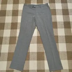 UNIQLO◆ノータックパンツ◆W85×L82◆グレンチェック グレースラックス