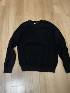 ZARA ブラック クルーネック ニット　US Mサイズ