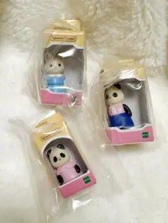 シルバニアファミリー　フィギュアコレクション　パンダ　シルクネコ