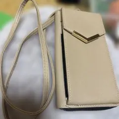 長財布 ショルダー 携帯ホルダー 大容量 首掛け レディース スマホ