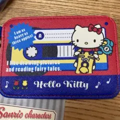 ハローキティ ヴィンテージレトロ リール付きパスケース ICカード 定期入れ
