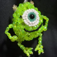 ディズニー　モンスターズインク マイク ビーズストラップ　ピクサー　かわいい