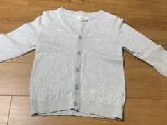 H&M グレー Vネック カーディガン　140センチ