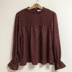 バーガンディ シャツ