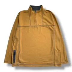 F1395　【即購入OK】Columbia　ハーフジップフリース　M　イエロー系