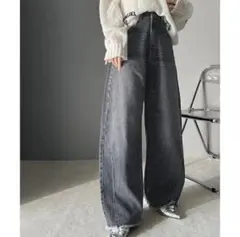 専用❣️【mily bilet】ヴィンテージライクカーブデニムパンツ