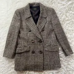 【美品】Leilian シルク混千鳥格子コートのサムネイル