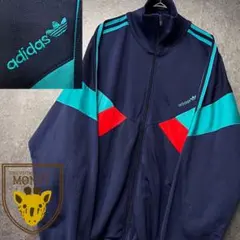 ユーロ古着 vintage アディダス トラックジャケット トレフォイル 刺繍