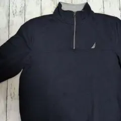 アメリカ古着　NAUTICA ノーティカ　ハーフジップ　スウェット　アメカジ