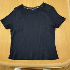 お値下げ‼️Burberry 黒 ストライプ 半袖Tシャツ サイズ5