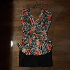 forever 21レオパード柄 ローズプリント ￼ワンピース 新品未使用のサムネイル