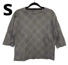 ジャンニロジュディチェ【36】チェック柄 五分袖 Tシャツ