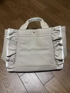 JILL by JILLSTUART フリルトートバッグ モカ 小