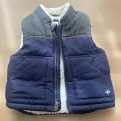 GAP キッズ 中綿ベスト ネイビー