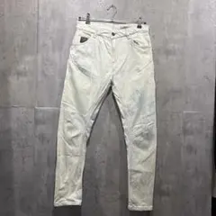 DOUBLE NAME ダブルネーム ホワイトデニム 加工デザインのサムネイル