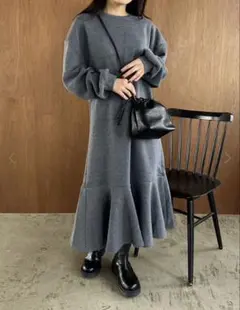 fifth 裏起毛ソフトスウェットマーメイドワンピース　M