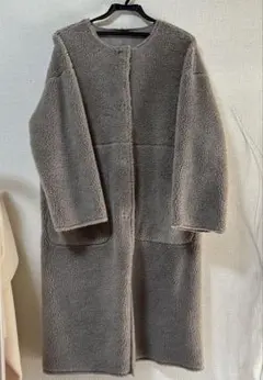 新品　ボア　フェイクムートン　コート