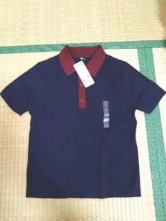 UNIQLO ポロセーター 半袖 ネイビー Mのサムネイル