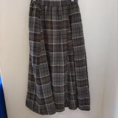 Samansa Mos2 チェック フレアスカート サイズF