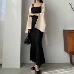 Louere　タイトアシメストラップマーメイドキャミワンピース
