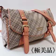 《極美品》BURBERRY BLUE LABEL ノバチェック ショルダーバッグ