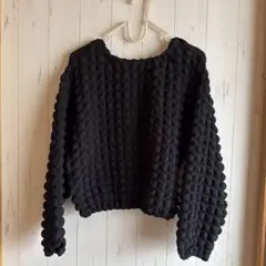 ♡ブラック長袖クロップドトップス♡