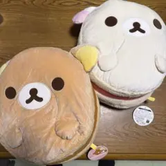 リラックマ もちもちマカロンクッション XL 2種セットのサムネイル