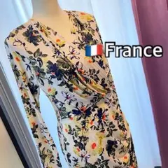 EGERIE エジェリ MALOU TU 総柄カシュクールロングワンピース EGERIE エジェリ MALOU TU 総柄カシュクールロングワンピース - メルカリ