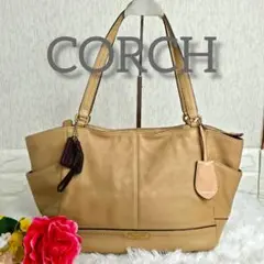COACH コーチ トートバッグ F23284 レザー A4収納可 ベージュのサムネイル