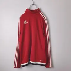 adidas モックネック　トレーニングウェア　ジャージ素材　メンズ　古着