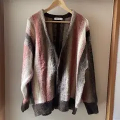 モヘア カーディガン