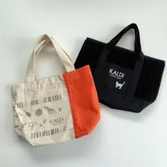 KALDI 猫の日 ミニトートバッグ トートバッグ 2点セット