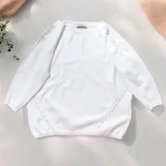 美品❤️MAX&Co. マックス アンド コー ニット かぎ編み ゆったり 白