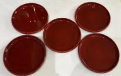 漆　和菓子　お菓子皿　5枚