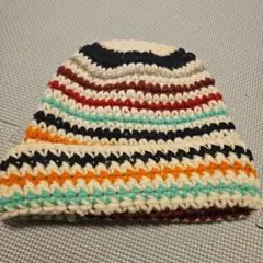 CHAMULA ニット帽 マルチカラー ウール製