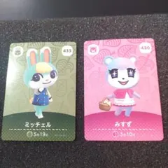 あつまれどうぶつの森amiiboカード　みすず　ミッチェル