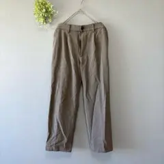 ユニクロ［S］ドレープ感◎シンプル上品◎美シルエット◎メンズ◎タックワイドパンツ