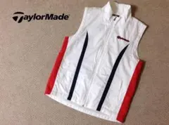 TaylorMade ゴルフ ベスト ジャケット 白 赤