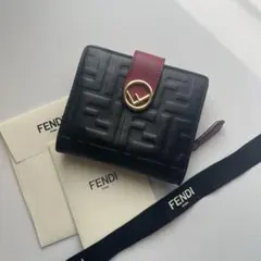 224 極上美品 FENDI フェンディ ズッカ 2つ折り財布