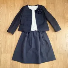 Dessin ネイビー ツイード セットアップS〜M