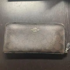 COACH シグネチャー ラウンドファスナー 長財布