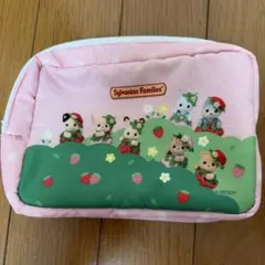 シルバニアファミリー ポーチ いちご柄