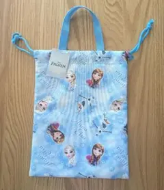 【新品未使用】アナと雪の女王　靴袋　シューズバッグ　縦型巾着